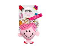 Rainbow Designs Little Miss Hug Plush Keyring - Soft Pink Plush Character with Gold Clip from Charming Mr Men Collection Bag Charm Accessory for Bags, Keys & Pushchairs