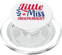 Little Miss Independent Cute 4th of July Patriotic PopSockets PopGrip for MagSafe