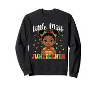 Little Miss Juneteenth - Black History African Roots Melanin Sweatshirt