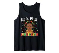 Little Miss Juneteenth - Black History African Roots Melanin Tank Top