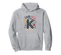 Little Miss Kindergarten K-Day Fun School Gift Pullover Hoodie, Adult Unisex, Heather Grey, XXL