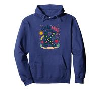 Little Miss Kindergarten K-Day Fun School Gift Pullover Hoodie, Adult Unisex, Navy, XL