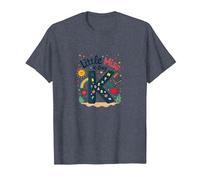 Little Miss Kindergarten K-Day Fun School Gift T-Shirt, Men, Heather Blue, L