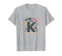 Little Miss Kindergarten K-Day Fun School Gift T-Shirt, Men, Heather Grey, XXL