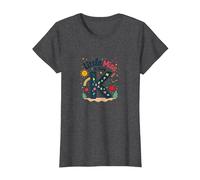 Little Miss Kindergarten K-Day Fun School Gift T-Shirt, Women, Dark Heather Grey, L