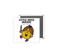 Little Miss Magic Magnet - 2x2 Inch Glossy Rectangular Fridge Magnet | Official Mr Men Gift | Proudly Made in the UK | Fun Home or Office Accessory with Branded Packaging