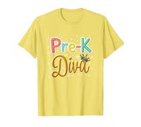 Little Miss Pre-K Diva | Preschool Princess T-Shirt, Men, Lemon, XXL