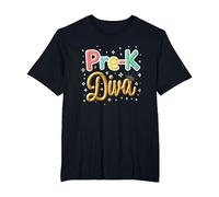 Little Miss Pre-K Diva | Preschool Princess T-Shirt, Men's Big and Tall, Black, 4X Tall