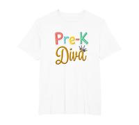Little Miss Pre-K Diva | Preschool Princess T-Shirt, Men's Big and Tall, White, 2X Tall