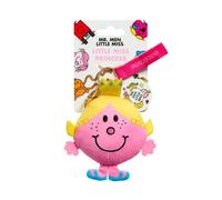 Rainbow Designs Little Miss Princess Keyring - Soft Plush Character Key Chain with Sparkling Tiara and Gold Clip - Charming Mr Men Collection Bag Charm Accessory for Bags, Keys & Pushchairs