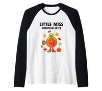 Little Miss Pumpkin Spice, Cute Fall Autumn Thanksgiving Raglan Baseball Tee