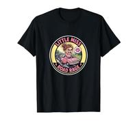 Little Miss Road Rage Funny Git Value Graphic T-Shirt, Men, Black, L