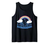 Little Miss Shenanigans Cute Ireland Flag Proud Irish Girl Tank Top
