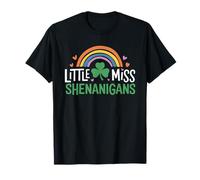 Little Miss Shenanigans Funny St. Patrick's Day Girls T-Shirt