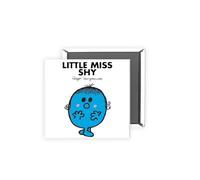 Little Miss Shy Magnet - 2x2 Inch Glossy Rectangular Fridge Magnet | Official Mr Men Gift | Proudly Made in the UK | Fun Home or Office Accessory with Branded Packaging
