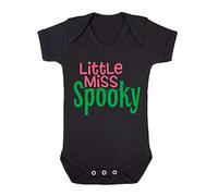 Little Miss Spooky (Cobweb Style) Baby Grow Vest, 0-3 Months, Black