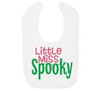 Little Miss Spooky (Cobweb Style) Cotton Baby bib - White