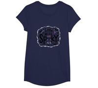 Little Miss Spooky Halloween Ghost for Girls T-Shirt, Girls, Navy, XS