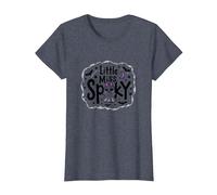 Little Miss Spooky Halloween Ghost for Girls T-Shirt, Women, Heather Blue, S