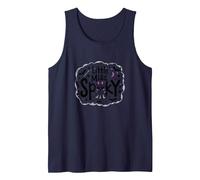Little Miss Spooky Halloween Ghost for Girls Tank Top, Men, Navy, XL
