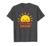 Little Miss Sunshine Cheerful Sun Kids T-Shirt, Men, Dark Heather Grey, XL