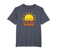 Little Miss Sunshine Cheerful Sun Kids T-Shirt, Men's Big and Tall, Heather Blue, 6X Tall