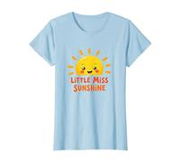 Little Miss Sunshine Cheerful Sun Kids T-Shirt, Women, Baby Blue, XXL