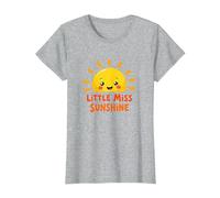 Little Miss Sunshine Cheerful Sun Kids T-Shirt, Women, Heather Grey, XXL