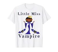 Little Miss Vampire Melanin Vampires Funny Halloween Costume Value Graphic T-Shirt