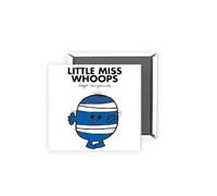 Little Miss Whoops Magnet - 2x2 Inch Glossy Rectangular Fridge Magnet | Official Mr Men Gift | Proudly Made in the UK | Fun Home or Office Accessory with Branded Packaging