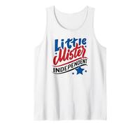 Little Mister Independent - 4th of July Independence Day Tank Top