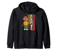Little Mister Juneteenth Prince Black Boy Melanin Son Bruh Zip Hoodie