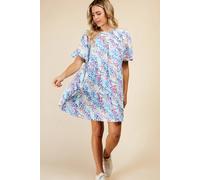 Little Mistress Women's Animal Print Mini Smock Dress | Size: 14 Little Mistress Multicolor 14