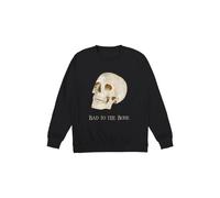 Little Mistress Bad To The Bone Skull Jumper In Black Black M