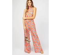 Little Mistress Barton Floral Print Halterneck Jumpsuit Multi 10