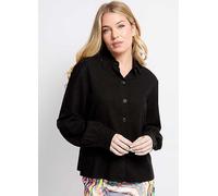 Little Mistress Black Linen Shirt by Vogue Williams Black