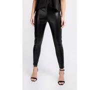 Little Mistress Black Pu Trousers Black 10