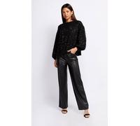 Little Mistress Women's Black PU Trousers | Size: 16 Little Mistress Black 16