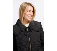 Little Mistress Black Quilted Collar Detail Jacket Black M