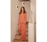 Little Mistress Clay Double Breasted Blazer In Burnt Orange Burnt Orange 16