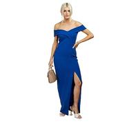 Little Mistress Cobalt Bardot Maxi Dress, 12