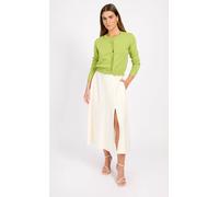 Little Mistress Cream Linen Midaxi Skirt Cream