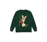 Little Mistress Deck The Paws Jumper In Green Green M