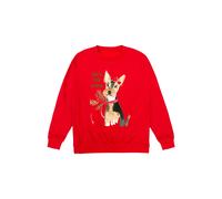 Little Mistress Deck The Paws Jumper In Red Red M