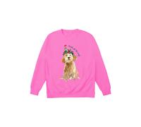 Little Mistress Doodle All The Way Jumper In Bright Pink Bright Pink M