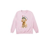 Little Mistress Doodle All The Way Jumper In Pink Pink L