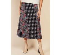 Little Mistress Floral & Spot Print Midi Skirt by Vogue Williams Multi