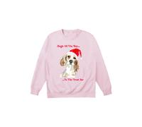 Little Mistress Jingle All The Way Jumper In Pink Pink L