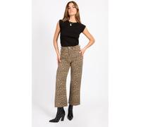 Little Mistress Leopard Print Denim Jeans Multi