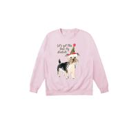 Little Mistress Let's Get This Paw-Ty Started Jumper In Pink Pink S